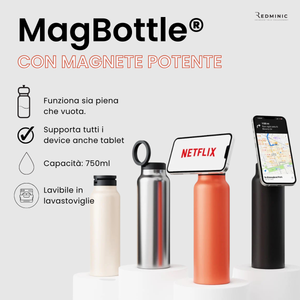MagBottle® - Borraccia con Supporto per Smartphone