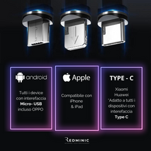 Carica immagine in galleria viewer, Cavo USB 3 in 1 Carica Rapida - Adatto per iPhone &amp; Android
